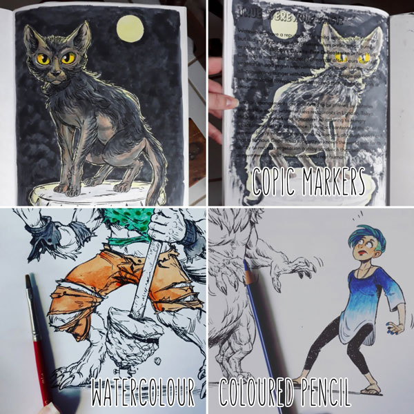 Werewolf Colouring Book by Ben Geldenhuys