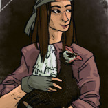 Lady with Guinea Fowl by Rachel Roach